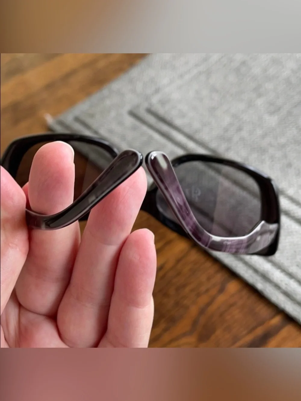 Prada Vintage Purple Patterned Cat Sunglasses - Spring 2003 Collection